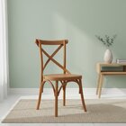 Cadeira Madeira Sala De Estar Gourmet Katrina Paris Amêndoa