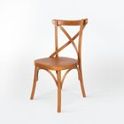 Cadeira Madeira Sala De Estar Gourmet Katrina Paris Amêndoa