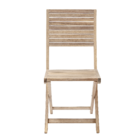 Cadeira Madeira Solaris 91x42x42cm Bege Naterial