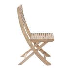 Cadeira Madeira Solaris 91x42x42cm Bege Naterial