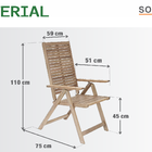 Cadeira Madeira Solaris Origami Bege Naterial