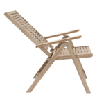 Cadeira Madeira Solaris Origami Bege Naterial