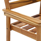 Cadeira Madeira Tropicália 89x55cm Marrom Naterial