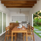 Cadeira Madeira Tropicália 89x60cm Marrrom Naterial