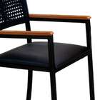 Cadeira Madri Com Braço Preta