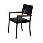 Cadeira Madri Com Braço Preta