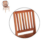 Cadeira Madri Madeira Maciça Com Encosto