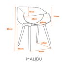 Cadeira Malibu - Preta