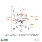 Cadeira Manhattan Black Presidente - Preto