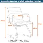 Cadeira Manhattan Fixa - Marrom