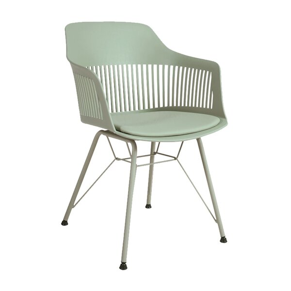 Cadeira Marcela Base Aço Rivatti Móveis Verde Alecrim