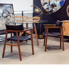 Cadeira Maruja Ritmo Em Madeira Com Braços Estofado Preto Tra