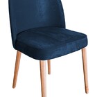 Cadeira Maytê Estofada - Azul Marinho