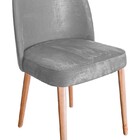 Cadeira Maytê Estofada - Cinza