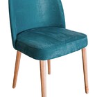 Cadeira Maytê Estofada - Verde Azulado