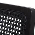 Cadeira Megan Luxo Jantar Estofada Madeira Maciça Preto Tecid