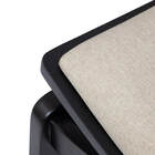 Cadeira Megan Luxo Jantar Estofada Madeira Maciça Preto Tecid