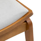 Cadeira Megan Madeira Estofada Telinha Moderna Luxo Alta Deco