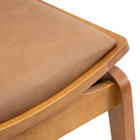 Cadeira Megan Madeira Estofada Telinha Moderna Luxo Alta Deco