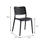 Cadeira Mera Para Sala De Estar Preto