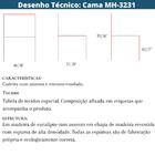 Cadeira Mh-3231 Herval Madeira Maciça Amêndoa Assento Estofad