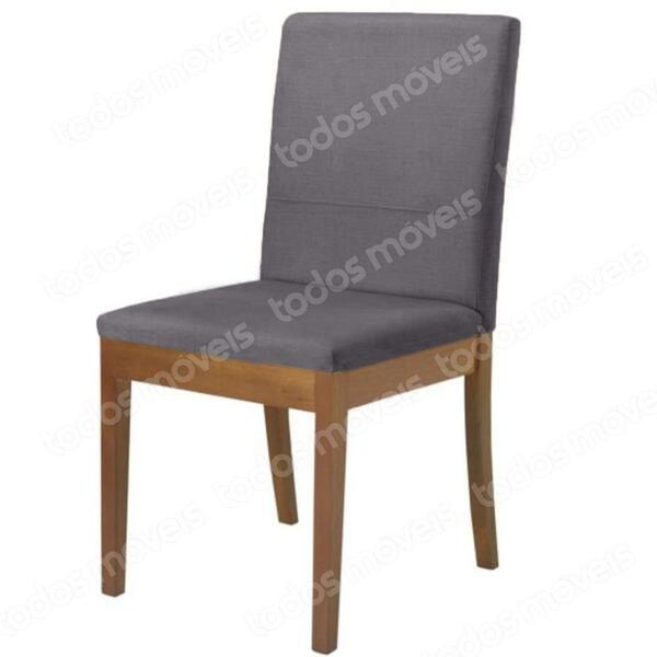 Cadeira Mh-3231 Herval Madeira Maciça Amêndoa Assento Estofad