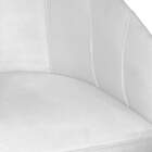 Cadeira Mia Sala De Jantar Suede Branco Base Preta - Vallisa