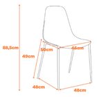 Cadeira Miami Base Aço - Amarelo