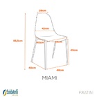 Cadeira Miami Base Aço - Fendi