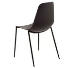 Cadeira Miami Base Aço - Preta