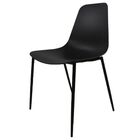 Cadeira Miami Base Aço - Preta