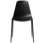 Cadeira Miami Base Aço - Preta