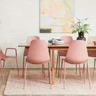 Cadeira Miami Base Aço - Rose