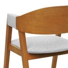 Cadeira Miami Madeira Maciça Encosto Anatômico Curvo Assento