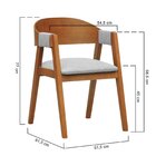 Cadeira Miami Madeira Maciça Encosto Anatômico Curvo Assento