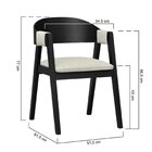 Cadeira Miami Madeira Maciça Encosto Anatômico Curvo Assento