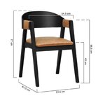 Cadeira Miami Madeira Maciça Encosto Anatômico Curvo Assento