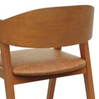 Cadeira Miami Madeira Maciça Encosto Anatômico Curvo Assento