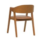 Cadeira Miami Madeira Maciça Encosto Anatômico Curvo Assento