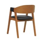 Cadeira Miami Madeira Maciça Encosto Anatômico Curvo Assento