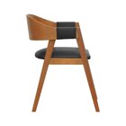 Cadeira Miami Madeira Maciça Encosto Anatômico Curvo Assento