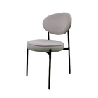 Cadeira Milano Aço Preto - Linho Cinza