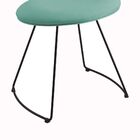 Cadeira Milão Meia Lua Linho Turquesa - Daf Mobiliário