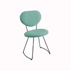 Cadeira Milão Meia Lua Linho Turquesa - Daf Mobiliário