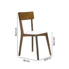 Cadeira Millano Imbuia/branco - Casatema