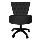 Cadeira Mocho Capitonê Elegância Veludo Base Giratória - Pall