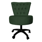 Cadeira Mocho Capitonê Elegância Veludo Base Giratória - Pall