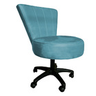 Cadeira Mocho Costurado Elegância Veludo Base Giratória - Pal