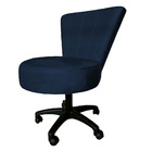 Cadeira Mocho Costurado Elegância Veludo Base Giratória - Pal