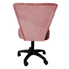 Cadeira Mocho Costurado Elegância Veludo Base Giratória - Pal